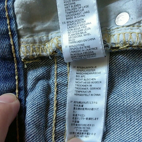21 DENIM SHORT JEANS. - Picture 6 of 6